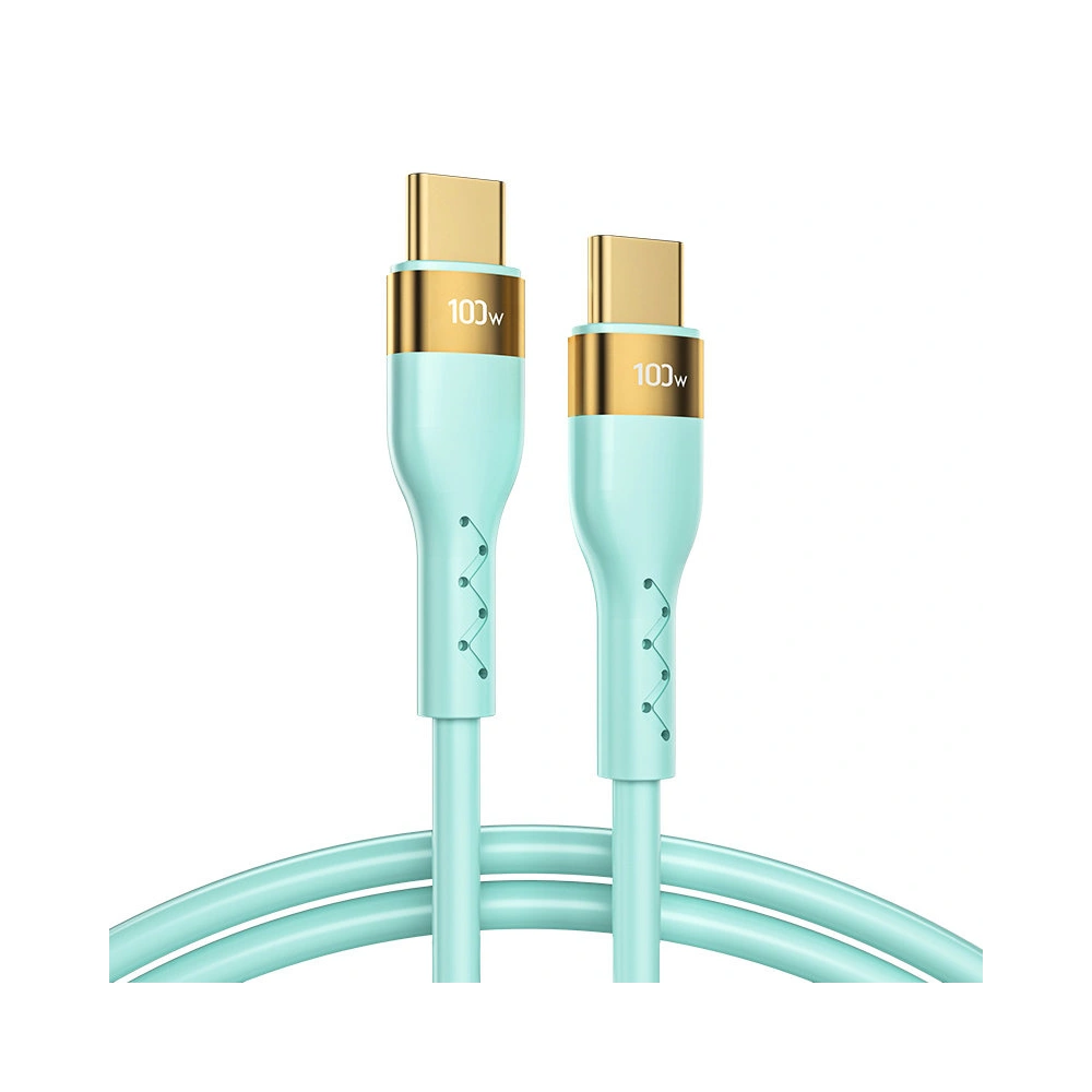 Kabel Joyroom Liquid Silicone USB/USB-C PD 100W 1,2m zielony (S-1250N18-10)