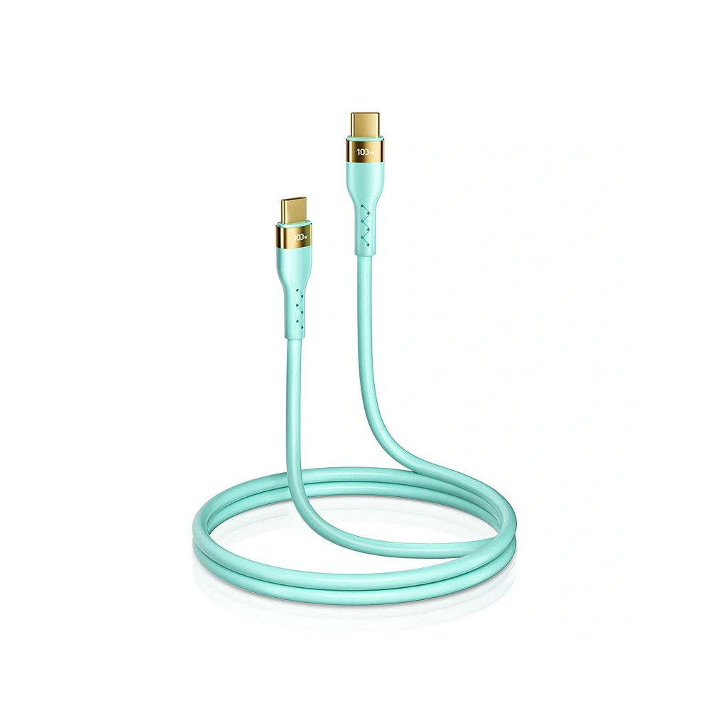 Kabel Joyroom Liquid Silicone USB/USB-C PD 100W 1,2m zielony (S-1250N18-10)