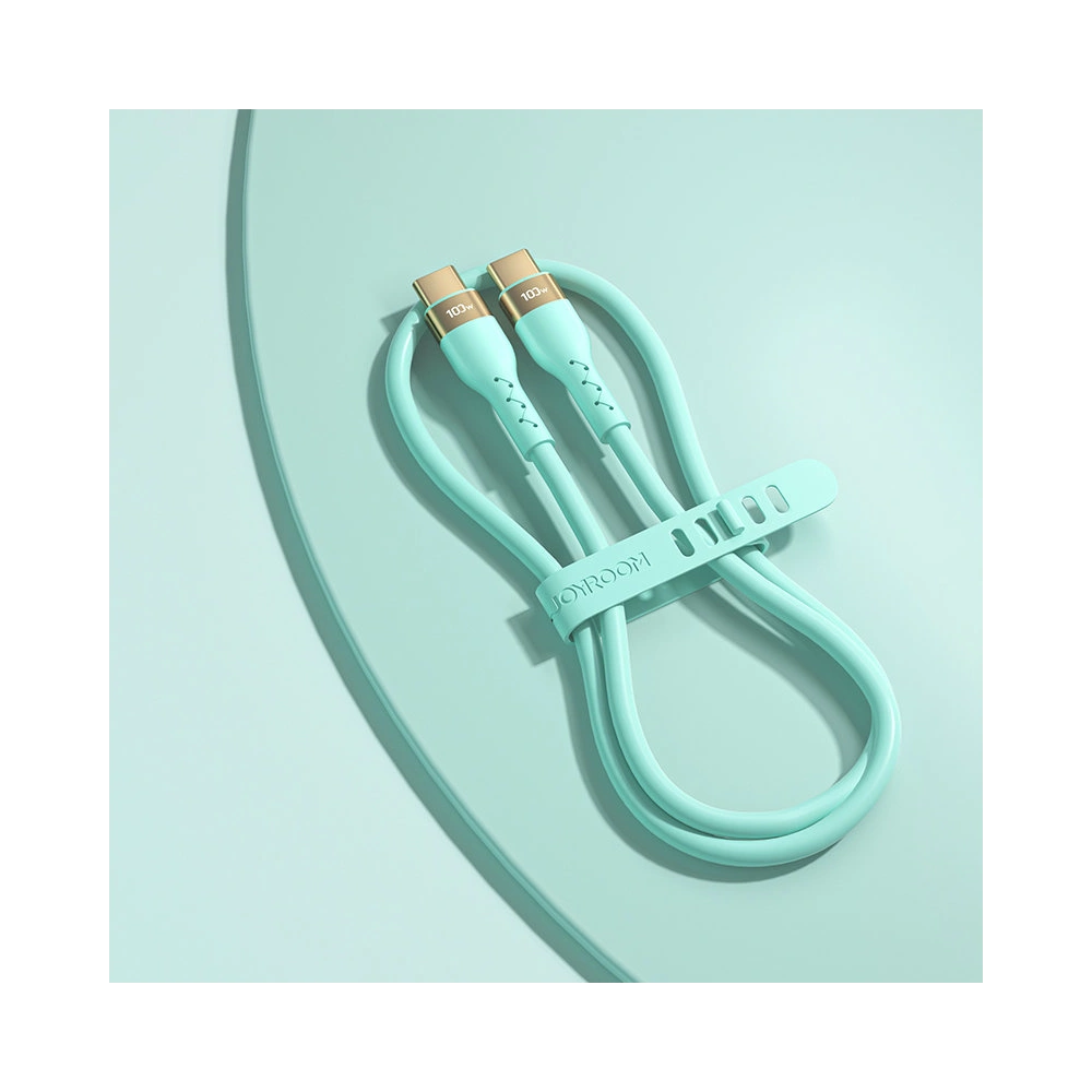 Kabel Joyroom Liquid Silicone USB/USB-C PD 100W 1,2m zielony (S-1250N18-10)