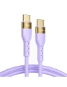 Cablu Joyroom Silicon lichid USB/USB-C PD 100W 1,2m violet (S-1250N18-10)