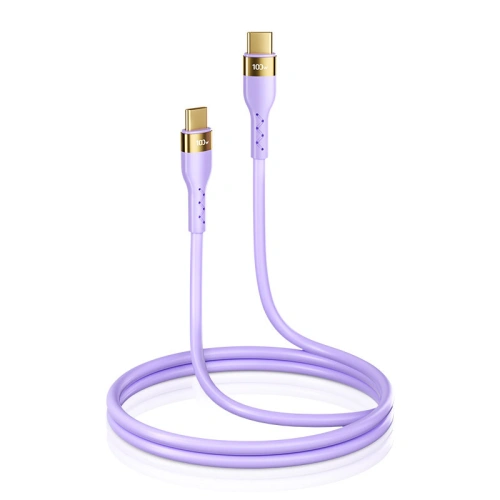 Kup Cablu Joyroom Silicon lichid USB/USB-C PD 100W 1,2m violet (S-1250N18-10) - JYR386 - {ean13} - Sklep Home Screen