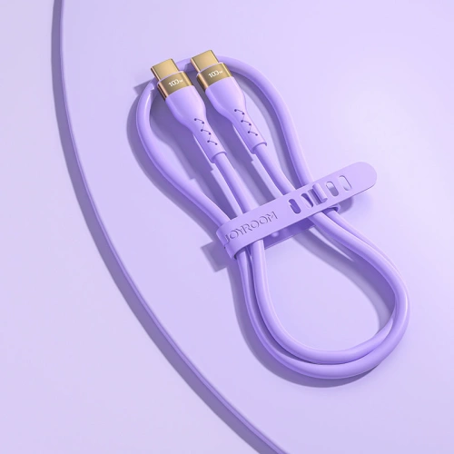 Kup Cablu Joyroom Silicon lichid USB/USB-C PD 100W 1,2m violet (S-1250N18-10) - JYR386 - {ean13} - Sklep Home Screen