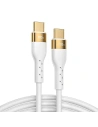Joyroom Liquid Silicone USB-C - USB-C charging / data cable PD 100W 2m white (S-2050N18-10)