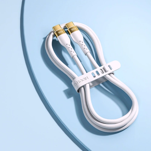 Buy Joyroom Liquid Silicone USB-C - USB-C charging / data cable PD 100W 2m white (S-2050N18-10) - JYR387 - {ean13} - Home Screen Store Europe