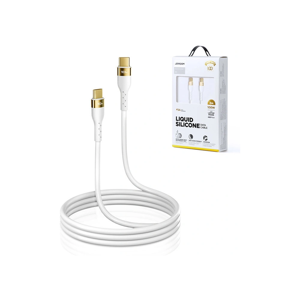 Kabel Joyroom Liquid Silicone USB/USB-C PD 100W 2m biały (S-2050N18-10)