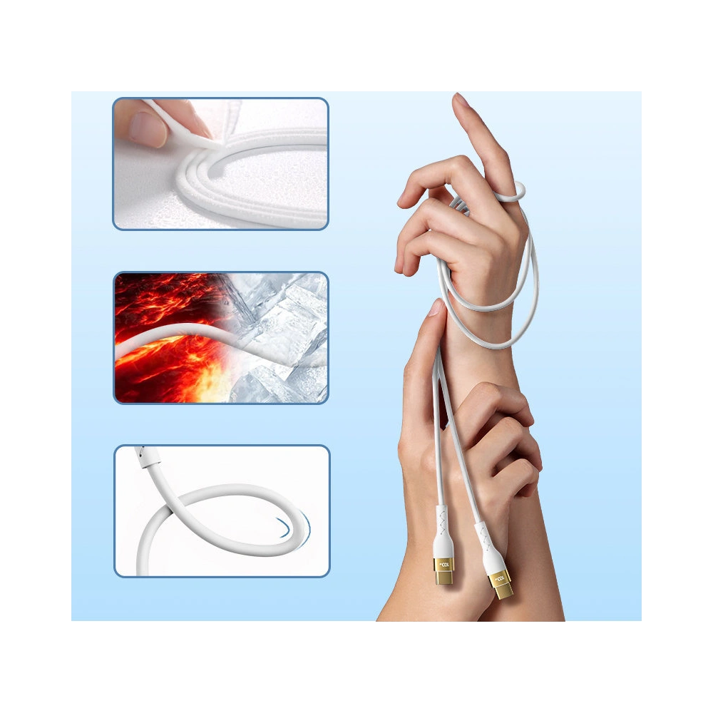 Kabel Joyroom Liquid Silicone USB/USB-C PD 100W 2m biały (S-2050N18-10)