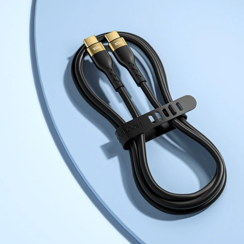 Buy Joyroom Liquid Silicone USB-C - USB-C charging / data cable PD 100W 2m black (S-2050N18-10) - JYR388 - {ean13} - Home Screen Store Europe
