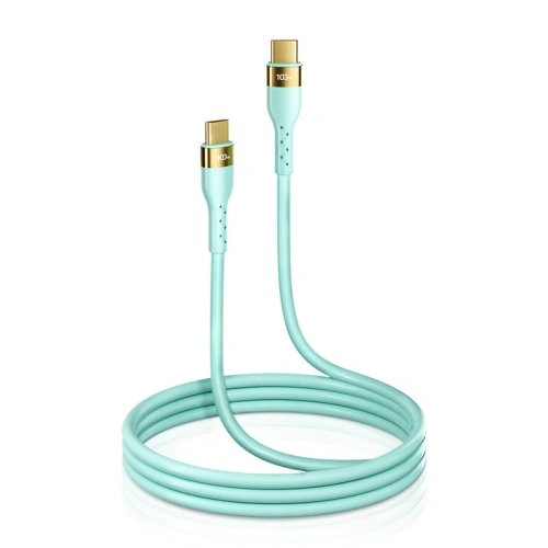 Buy Joyroom Liquid Silicone USB-C - USB-C charging / data cable PD 100W 2m green (S-2050N18-10) - JYR389 - {ean13} - Home Screen Store Europe