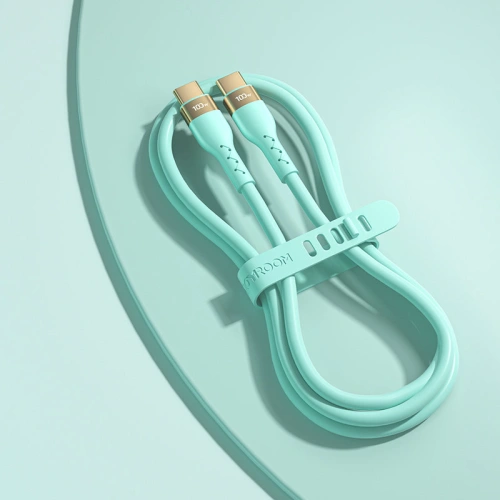 Buy Joyroom Liquid Silicone USB-C - USB-C charging / data cable PD 100W 2m green (S-2050N18-10) - JYR389 - {ean13} - Home Screen Store Europe