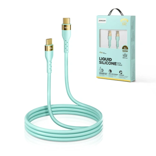Kup Kabel Joyroom Liquid Silicone USB/USB-C PD 100W 2m zielony (S-2050N18-10) - JYR389 - {ean13} - Sklep Home Screen