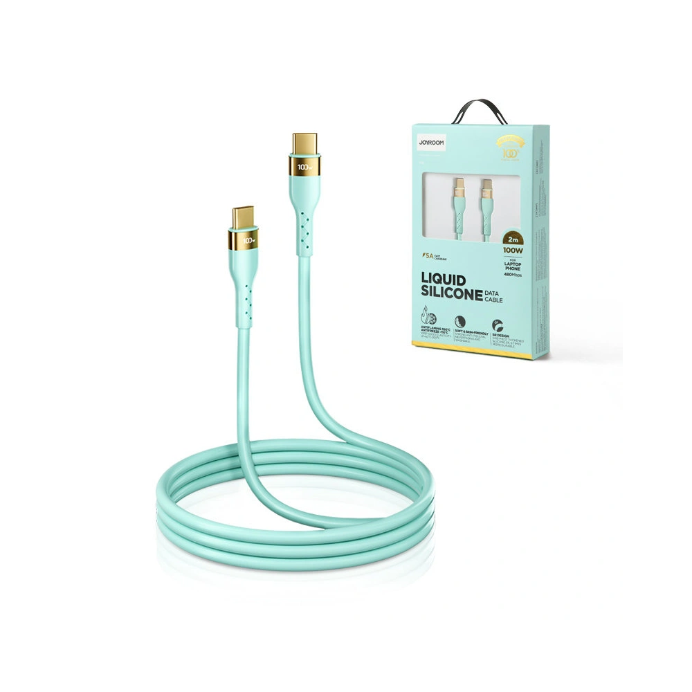 Kabel Joyroom Liquid Silicone USB/USB-C PD 100W 2m zielony (S-2050N18-10)
