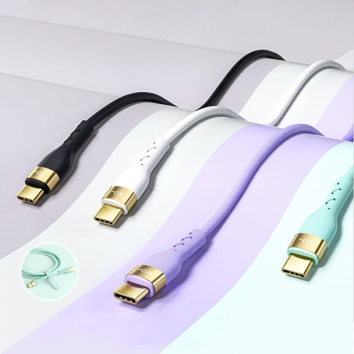 Buy Joyroom Liquid Silicone USB-C - USB-C charging / data cable PD 100W 2m green (S-2050N18-10) - JYR389 - {ean13} - Home Screen Store Europe