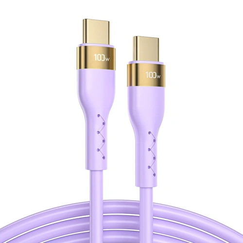 Kup Kabel Joyroom Liquid Silicone USB/USB-C PD 100W 2m violet (S-2050N18-10) - JYR390 - {ean13} - Sklep Home Screen