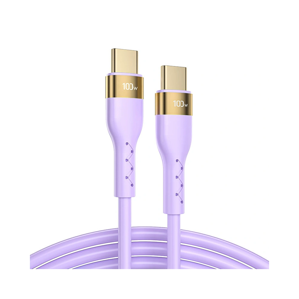 Kabel Joyroom Liquid Silicone USB/USB-C PD 100W 2m fioletowy (S-2050N18-10)