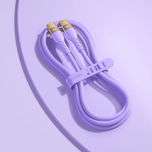 Kup Kábel Joyroom Liquid Silicone USB/USB-C PD 100W 2m lila (S-2050N18-10) - JYR390 - {ean13} - Sklep Home Screen