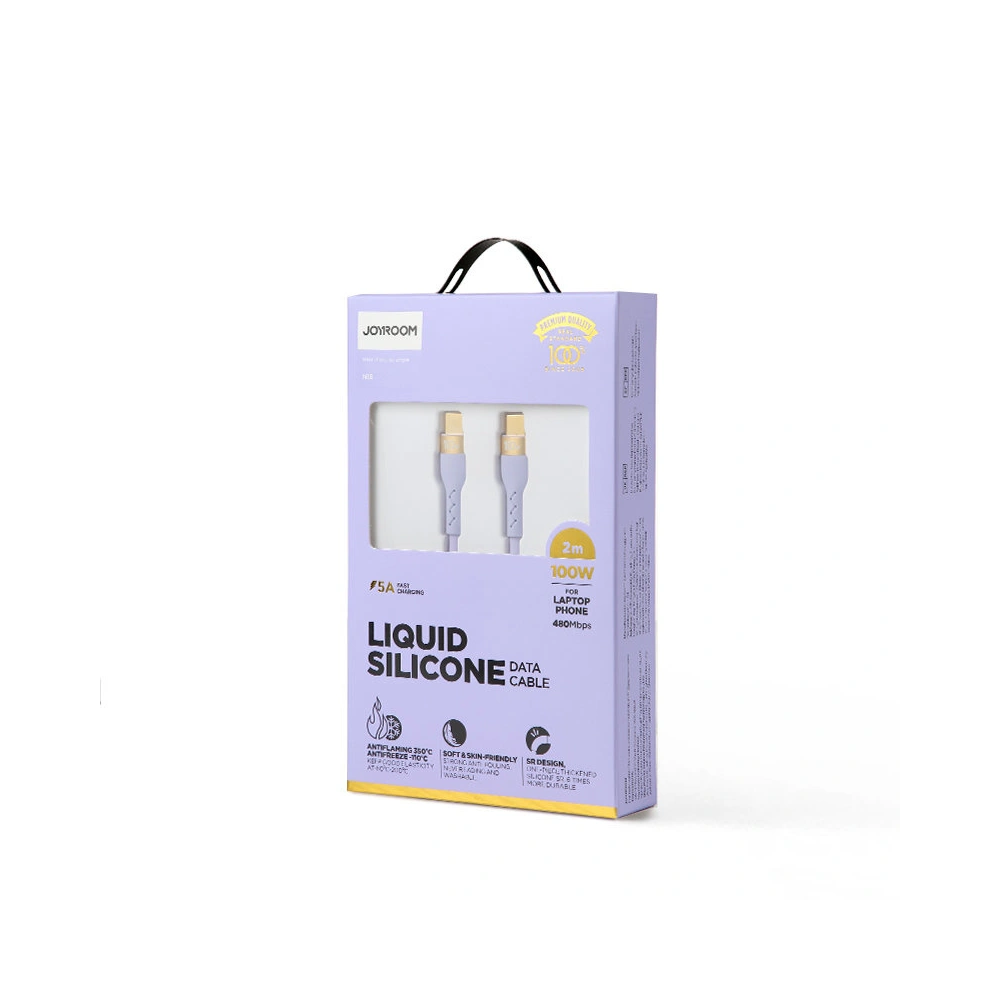 Kabel Joyroom Liquid Silicone USB/USB-C PD 100W 2m fioletowy (S-2050N18-10)