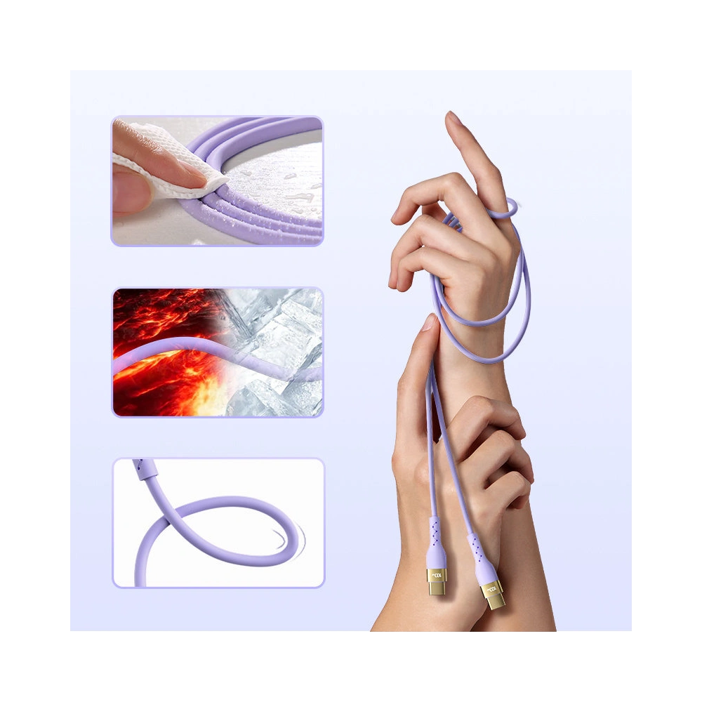 Kabel Joyroom Liquid Silicone USB/USB-C PD 100W 2m fioletowy (S-2050N18-10)