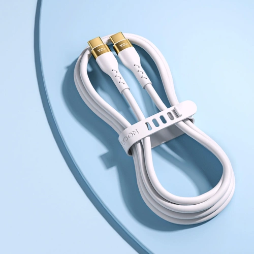 Buy Joyroom Liquid Silicone USB-C - USB-C charging / data cable PD 100W 3m white (S-3050N18-10) - JYR391 - {ean13} - Home Screen Store Europe