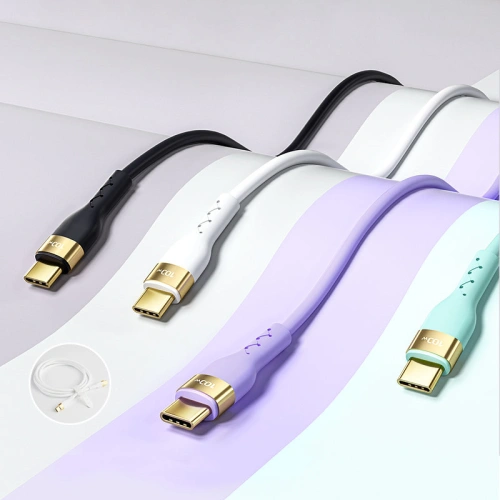 Buy Joyroom Liquid Silicone USB-C - USB-C charging / data cable PD 100W 3m white (S-3050N18-10) - JYR391 - {ean13} - Home Screen Store Europe