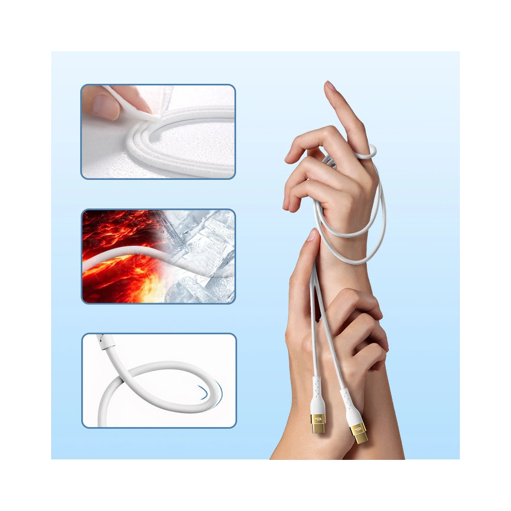 Kabel Joyroom Liquid Silicone USB/USB-C PD 100W 3m biały (S-3050N18-10)