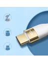 Buy Joyroom Liquid Silicone USB-C - USB-C charging / data cable PD 100W 3m white (S-3050N18-10) - JYR391 - {ean13} - Home Screen Store Europe