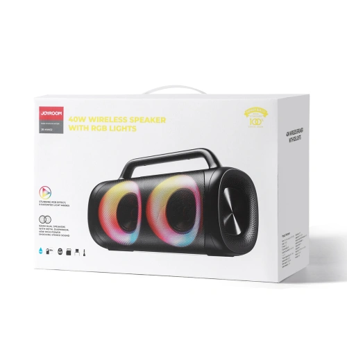Buy Joyroom 5.1 wireless bluetooth speaker with LED color lighting black (JR-MW02) - JYR394 - {ean13} - Home Screen Store Europe