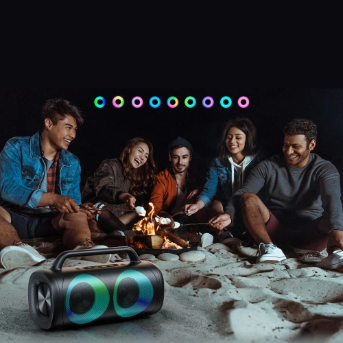 Buy Joyroom 5.1 wireless bluetooth speaker with LED color lighting black (JR-MW02) - JYR394 - {ean13} - Home Screen Store Europe