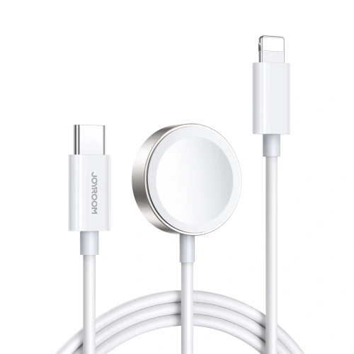 Kup Kabel Joyroom USB-C 20W PD s nabíječkou pro Apple Watch 1.5m bílý (S-IW005) - JYR414 - {ean13} - Sklep Home Screen