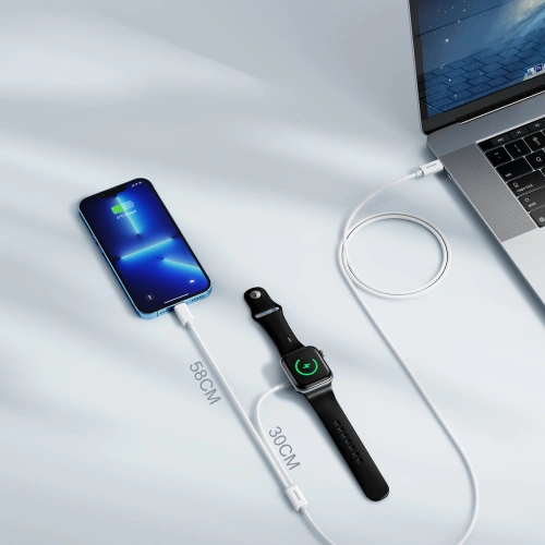 Kup Cablul Joyroom USB-C 20W PD cu încărcător pentru Apple Watch 1.5m alb (S-IW005) - JYR414 - {ean13} - Sklep Home Screen