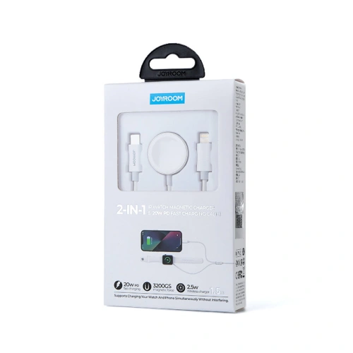 Kup Kabel Joyroom USB-C 20W PD mit Ladegerät für Apple Watch 1.5m weiß (S-IW005) - JYR414 - {ean13} - Sklep Home Screen