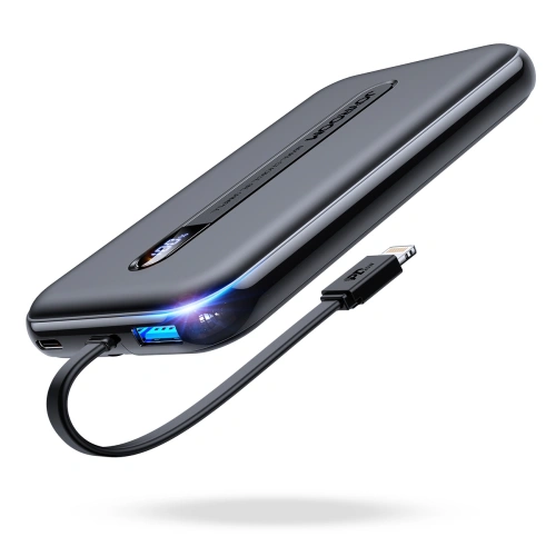 Kup Powerbank Joyroom 20W 10000mAh PD QC 3.0 z wbudowanym kablem Lightning czarny (JR-L001-lightning) - JYR419 - {ean13} - Sklep Home Screen
