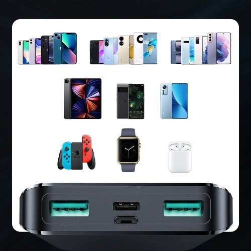 Kup Powerbank Joyroom 15W 10000mAh PD QC 3.0 AFC fekete (JR-T013) - JYR420 - {ean13} - Sklep Home Screen