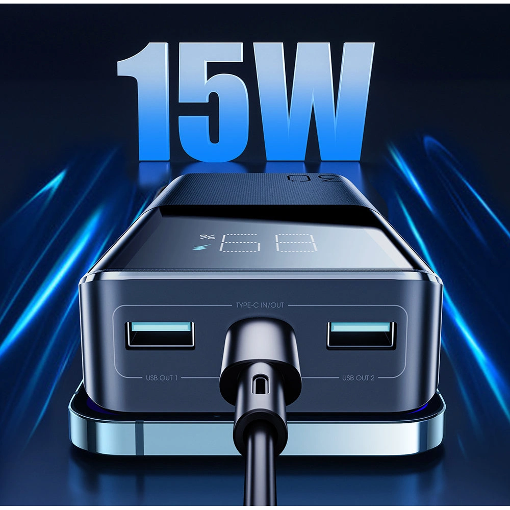 Powerbank Joyroom 15W 30000mAh PD QC 3.0 AFC czarny (JR-T015)