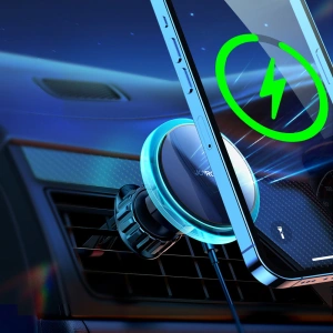 Kup Suport auto cu încărcător wireless Joyroom MagSafe Qi 15W pentru grila de ventilație argintie (JR-ZS291) - JYR423 - {ean13} - Sklep Home Screen