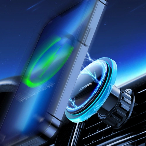 Kup Auto-Halterung mit kabellosem Ladegerät Joyroom MagSafe Qi 15W für Lüftungsgitter silber (JR-ZS291) - JYR423 - {ean13} - Sklep Home Screen