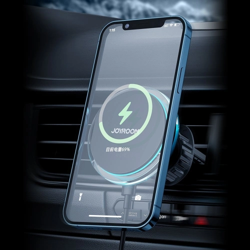 Kup Auto-Halterung mit kabellosem Ladegerät Joyroom MagSafe Qi 15W für Lüftungsgitter silber (JR-ZS291) - JYR423 - {ean13} - Sklep Home Screen