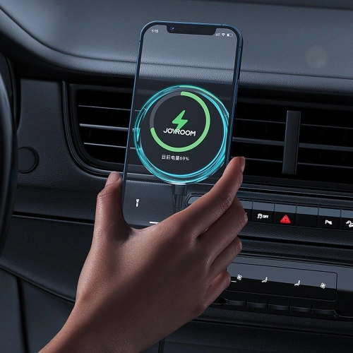 Buy Joyroom Car Holder Qi Wireless Charger 15W (MagSafe for iPhone Compatible) Car Mount Air Vent Silver (JR-ZS291) - JYR423 - {ean13} - Home Screen Store Europe