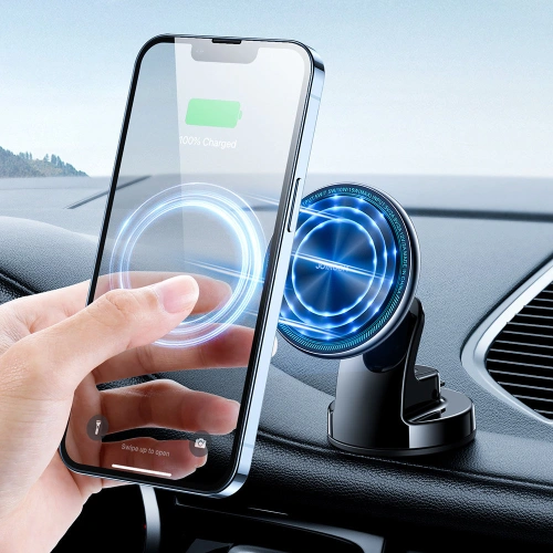 Buy Joyroom Car Magnetic Holder Qi Wireless Charger 15W (MagSafe for iPhone Compatible) for Dashboard Silver (JR-ZS290) - JYR425 - {ean13} - Home Screen Store Europe