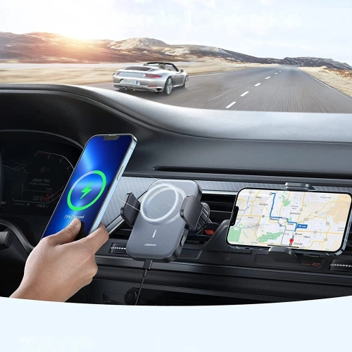 Kup Auto-Halterung mit kabelloser Ladefunktion Joyroom MagSafe Qi 15W für Lüftungsschlitze (JR-ZS295) - JYR426 - {ean13} - Sklep Home Screen