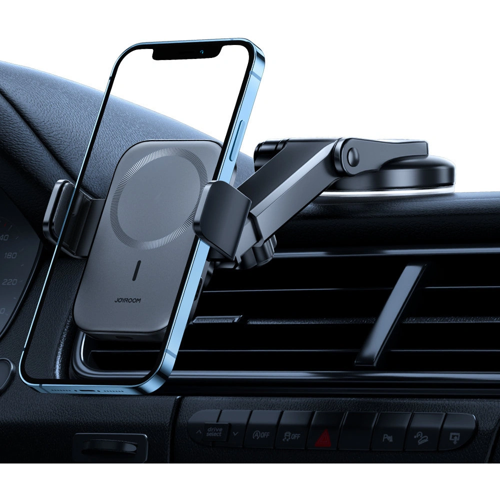 Uchwyt samochodowy z ładowarką bezprzewodową Joyroom MagSafe Qi 15W na deskę rozdzielczą (JR-ZS295)