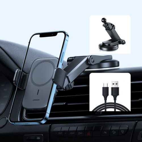 Kup Upevnění do auta s bezdrátovou nabíječkou Joyroom MagSafe Qi 15W na palubní desku (JR-ZS295) - JYR427 - {ean13} - Sklep Home Screen