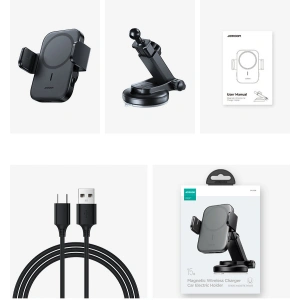 Buy Joyroom Car Magnetic Holder Qi Wireless Charger 15W (MagSafe for iPhone Compatible) for Dashboard (JR-ZS295) - JYR427 - {ean13} - Home Screen Store Europe