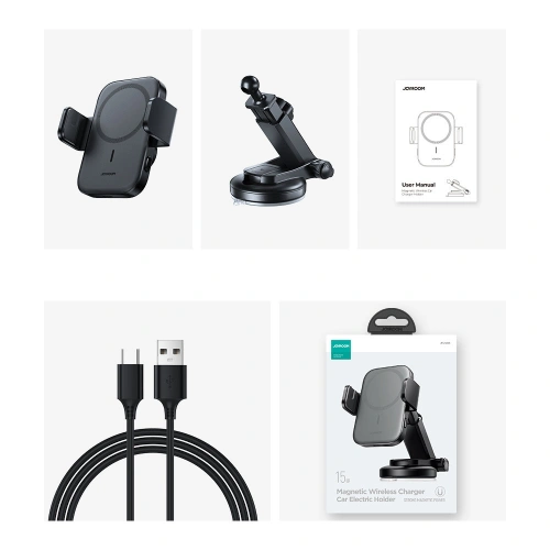 Kup Upevnění do auta s bezdrátovou nabíječkou Joyroom MagSafe Qi 15W na palubní desku (JR-ZS295) - JYR427 - {ean13} - Sklep Home Screen