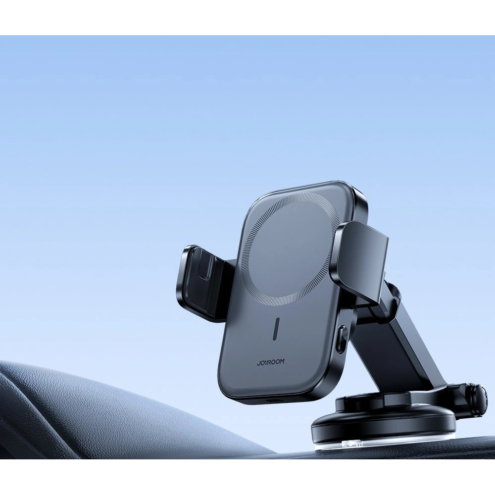 Uchwyt samochodowy z ładowarką bezprzewodową Joyroom MagSafe Qi 15W na deskę rozdzielczą (JR-ZS295)