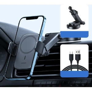 Buy Joyroom Car Magnetic Holder Qi Wireless Charger 15W (MagSafe for iPhone Compatible) for Dashboard (JR-ZS295) - JYR427 - {ean13} - Home Screen Store Europe