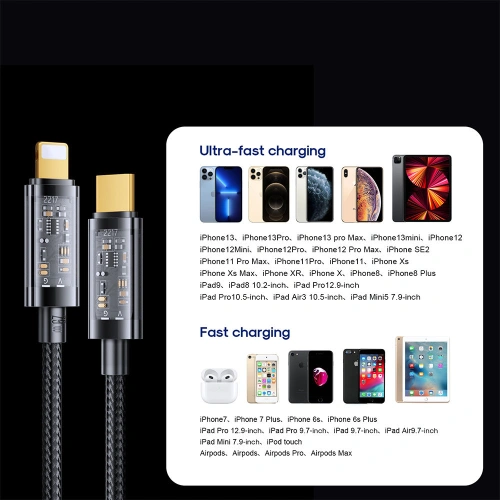 Kup Kabel Joyroom USB-C/Lightning PD 20W 2m niebieski (S-CL020A20-blue) - JYR431 - {ean13} - Sklep Home Screen