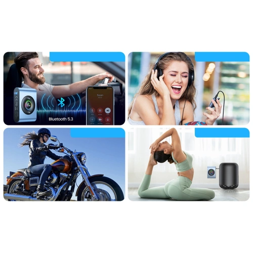 Buy Joyroom car Bluetooth 5.3 transmitter and hands-free kit for AUX 3.5mm mini jack port (JR-CB1) - JYR432 - {ean13} - Home Screen Store Europe