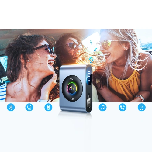 Kup Transmițător FM Joyroom Bluetooth 5.3 și set de mâini libere pentru portul AUX mini jack 3,5mm (JR-CB1) - JYR432 - {ean13} - Sklep Home Screen