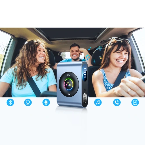 Buy Joyroom car Bluetooth 5.3 transmitter and hands-free kit for AUX 3.5mm mini jack port (JR-CB1) - JYR432 - {ean13} - Home Screen Store Europe