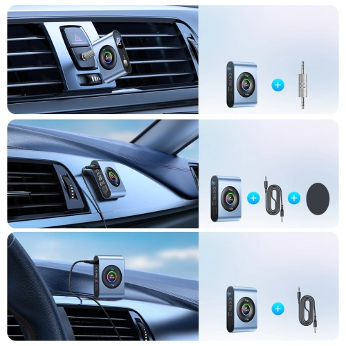 Buy Joyroom car Bluetooth 5.3 transmitter and hands-free kit for AUX 3.5mm mini jack port (JR-CB1) - JYR432 - {ean13} - Home Screen Store Europe